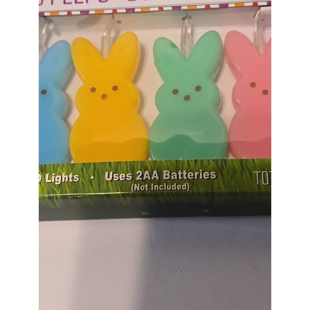 PEEPS Bunny String Lights 10 2